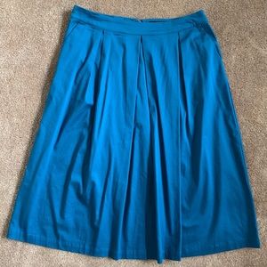 Who What Wear Teal Pleated Midi Length Skirt!